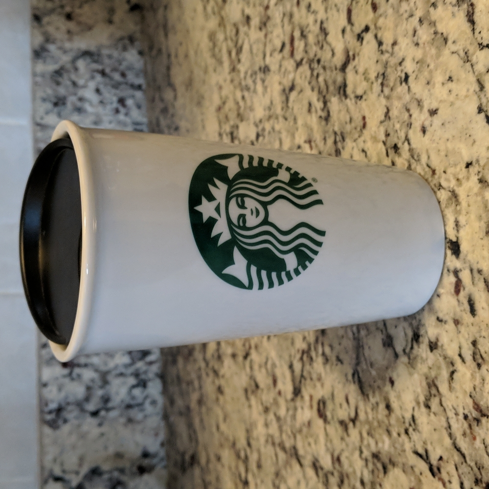 Starbucks Logo Glass White Tumbler 12oz